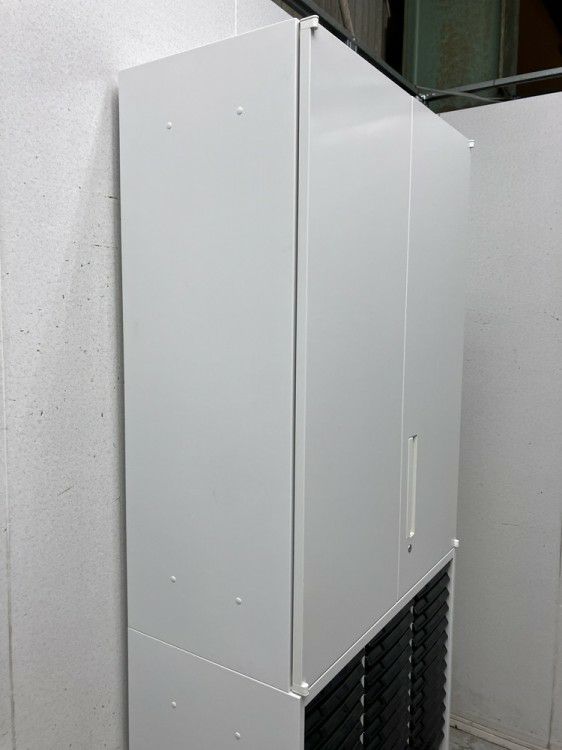 ウチダ（内田洋行）HS(ハイパーストレージ)シリーズ 両開きクリアケース上下書庫 商品画像9