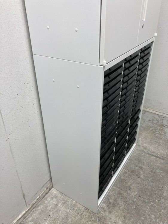 ウチダ（内田洋行）HS(ハイパーストレージ)シリーズ 両開きクリアケース上下書庫 商品画像10