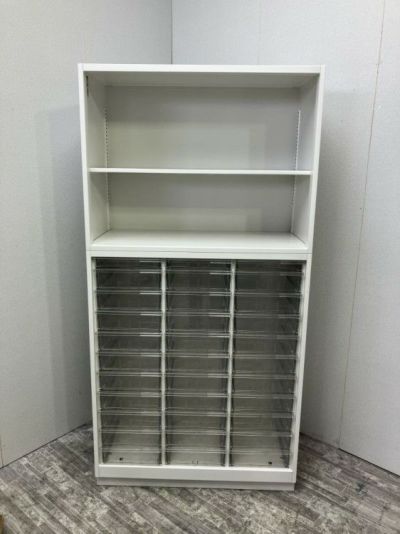 イトーキシンラインシリーズ A4クリアケース・オープン上下書庫 商品画像1