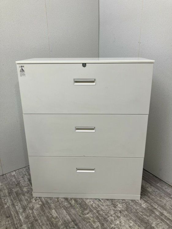 ナイキ天板付3段ラテラル書庫 商品画像1