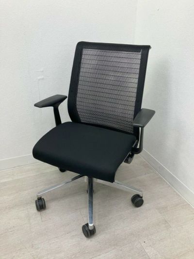 業務椅子中古品　　六本セット スチールケース steelcase レッツビー 肘付きオフィスチェア LBA