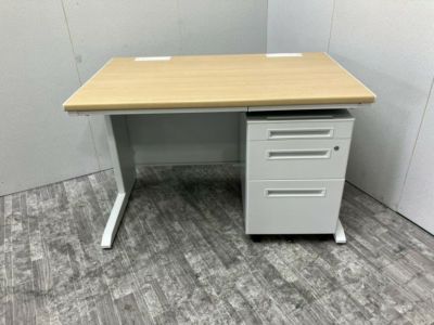 トヨスチール1100平デスク+ワゴンセット 商品画像1