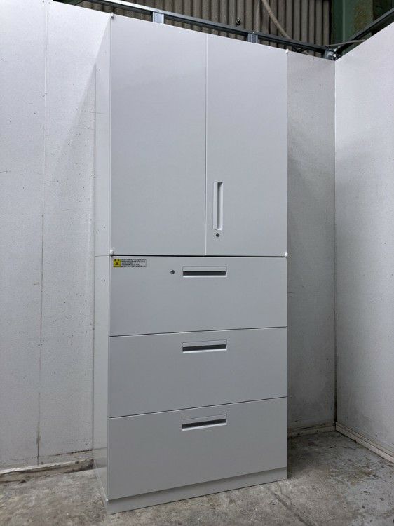 ウチダ（内田洋行）HS(ハイパーストレージ)シリーズ 両開きラテラル上下書庫 商品画像1