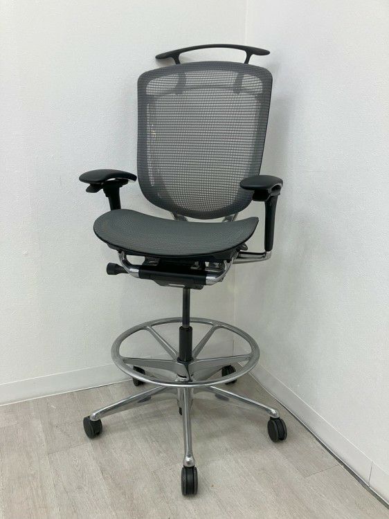 オカムラContessa seconda(コンテッサセコンダ)シリーズ 可動肘付ハイチェア 商品画像16