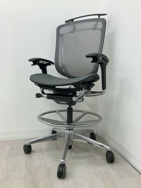 オカムラContessa seconda(コンテッサセコンダ)シリーズ 可動肘付ハイチェア 商品画像18