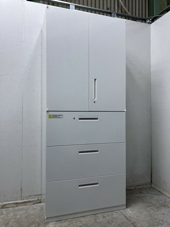 ウチダ（内田洋行）HS(ハイパーストレージ)シリーズ 両開きラテラル上下書庫 商品画像1