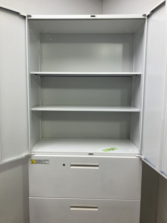 ウチダ（内田洋行）HS(ハイパーストレージ)シリーズ 3段ラテラル・両開き上下書庫 商品画像3