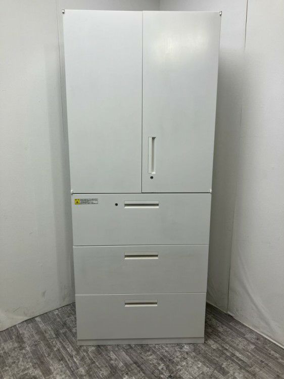 ウチダ（内田洋行）HS(ハイパーストレージ)シリーズ 3段ラテラル・両開き上下書庫 商品画像1