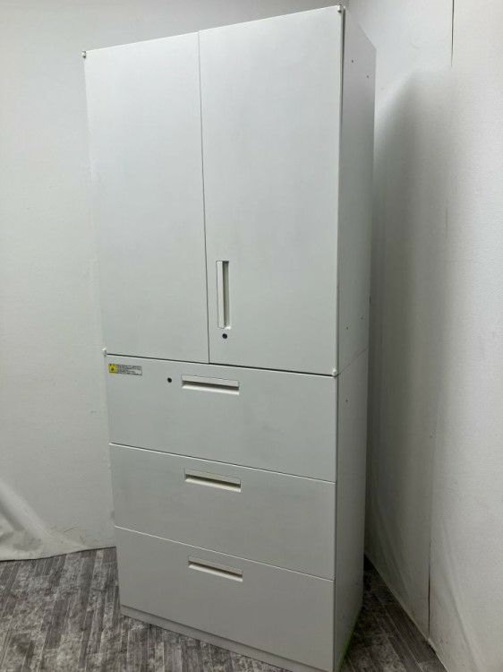 ウチダ（内田洋行）HS(ハイパーストレージ)シリーズ 3段ラテラル・両開き上下書庫 商品画像2