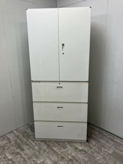 イトーキシンラインシリーズ 3段ラテラル・両開き上下書庫 商品画像1