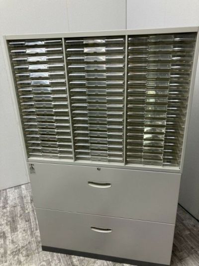 ナイキNWシリーズ 2段ラテラル・クリアケース上下書庫 商品画像1