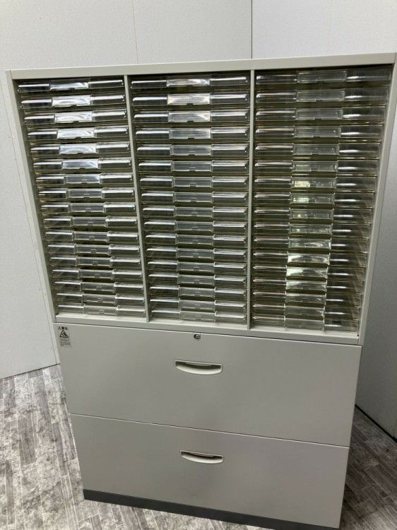 ナイキNWシリーズ 2段ラテラル・クリアケース上下書庫 商品画像1