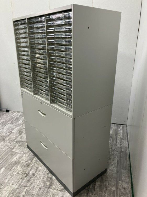 ナイキNWシリーズ 2段ラテラル・クリアケース上下書庫 商品画像2