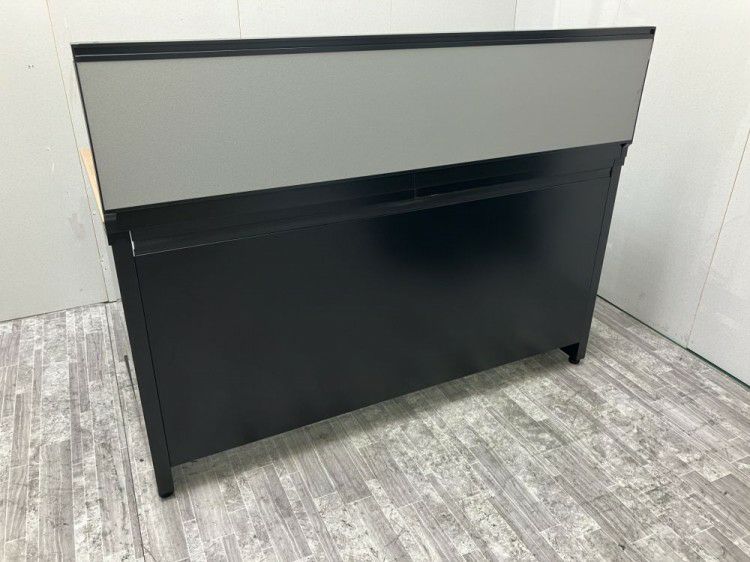 オカムラパネル付1400平デスク＋昇降式ワゴンセット 商品画像6