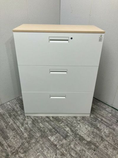 コクヨ天板付3段ラテラル書庫 商品画像1