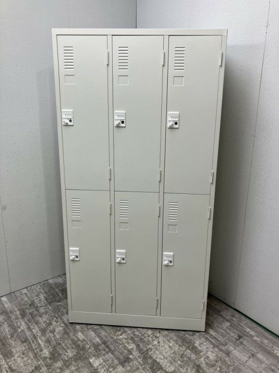 プラスダイヤル式6人用ロッカー 商品画像1