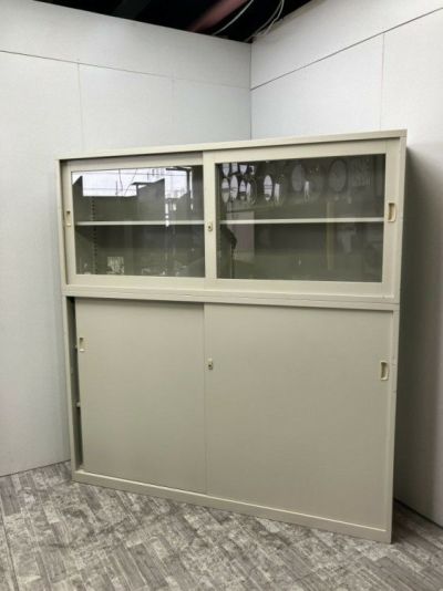 SEIKO FAMILY（生興） ガラス引違い・引違い上下書庫 商品画像1