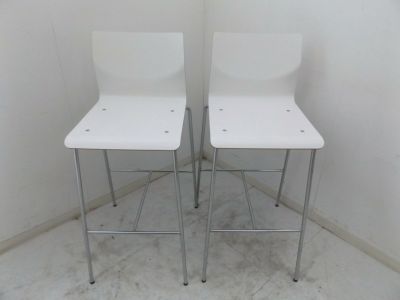 オカムラ スイープシリーズ ハイチェア2脚セット