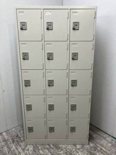 TRUSCO/トラスコダイヤル式15人用ロッカー 商品画像1