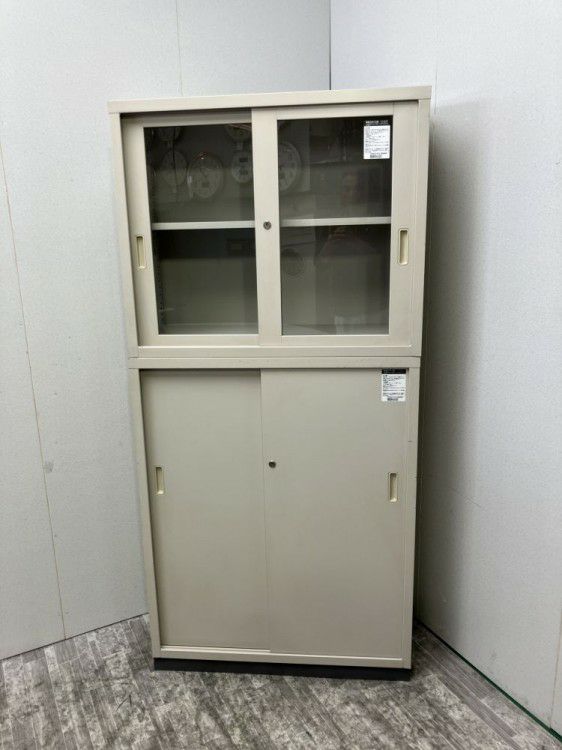 コクヨ引違い・ガラス引違い上下書庫 商品画像1
