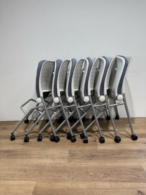 ウチダ（内田洋行）ブルーメシリーズ ネスティングチェア6脚セット 商品画像14