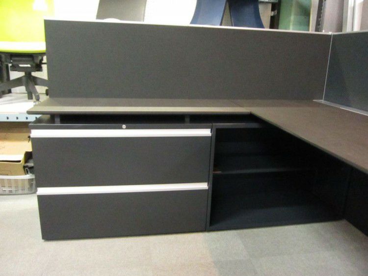 コクヨサイビ（SAIBI）シリーズ デスクパネル付1800L型デスク+ワゴンセット 商品画像10