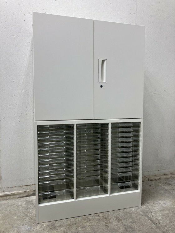 ライオン両開きクリアケース上下書庫 商品画像1