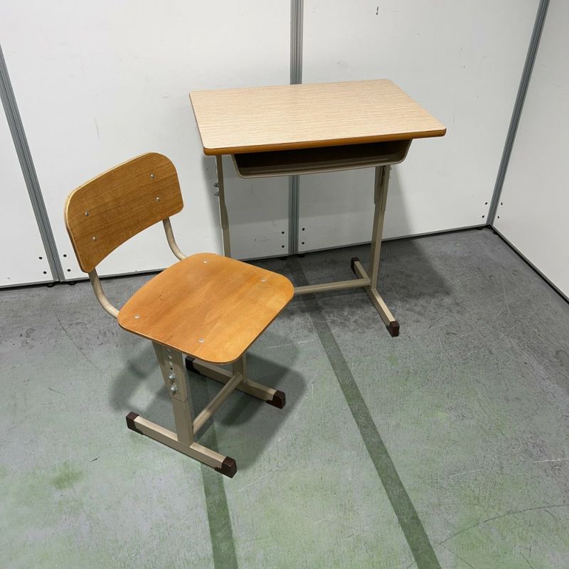 LION 学校 机 椅子 2セット - 事務机・学習机