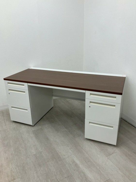 ウチダ（内田洋行）スカエナシリーズ 1600両袖デスク 商品画像1