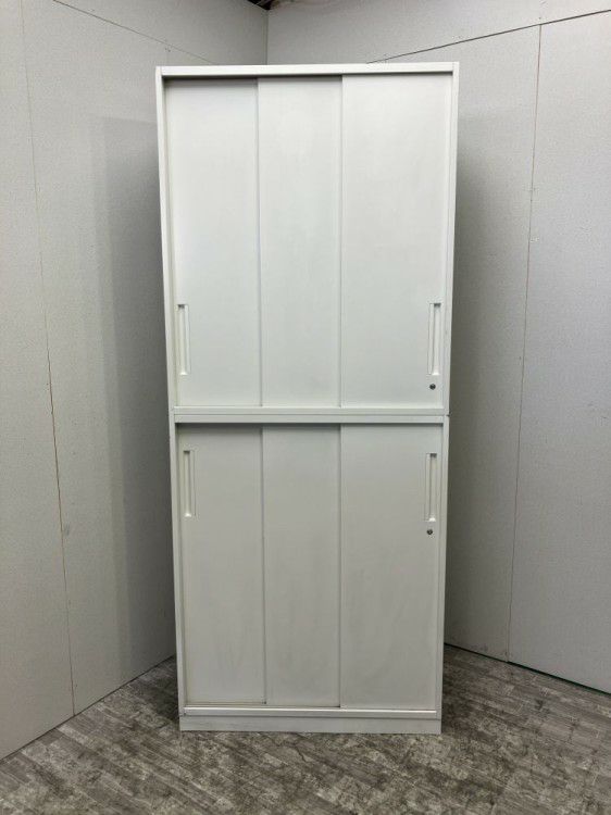 ウチダ（内田洋行）HS(ハイパーストレージ)シリーズ 3扉スライド上下書庫 商品画像1