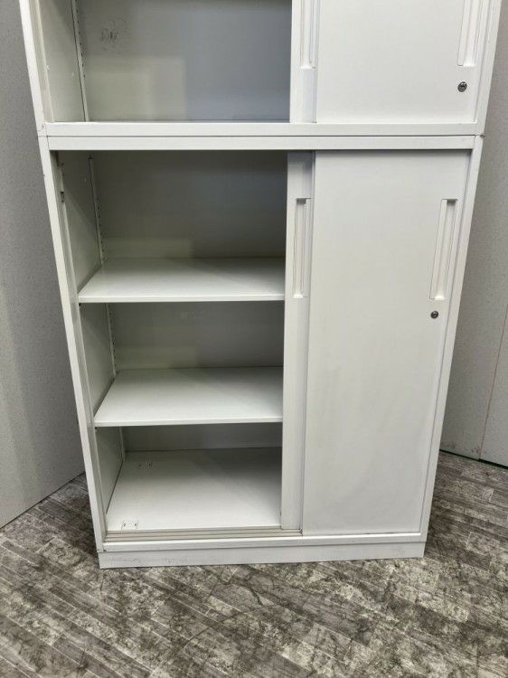 ウチダ（内田洋行）HS(ハイパーストレージ)シリーズ 3扉スライド上下書庫 商品画像6
