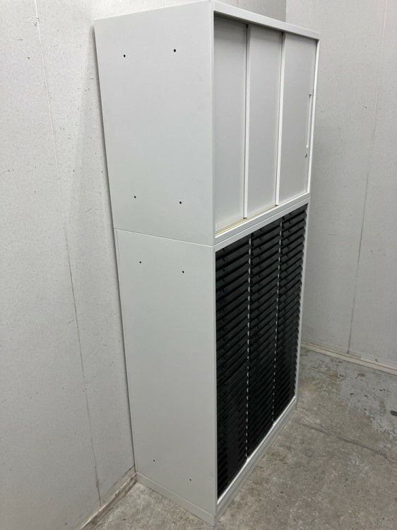 ウチダ（内田洋行）HS(ハイパーストレージ)シリーズ スライドクリアケース上下書庫 商品画像9