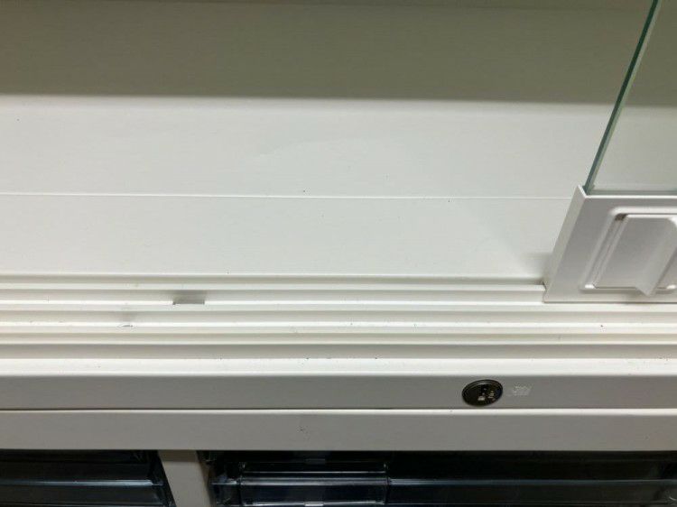 オカムラレクトラインシリーズ A4クリアケース・ガラス3扉スライド上下書庫 商品画像7