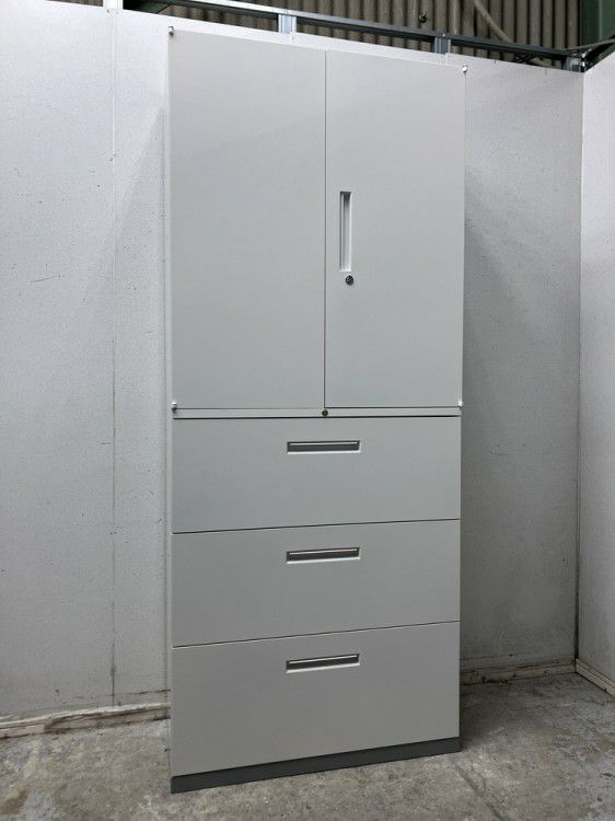 INABA/イナバリベスト（Rivest）シリーズ 両開きラテラル上下書庫 商品画像1