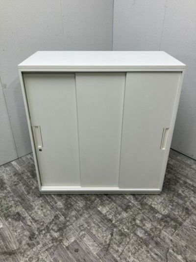 DSKデリカウォールVシリーズ 天板付3扉スライド書庫 商品画像1