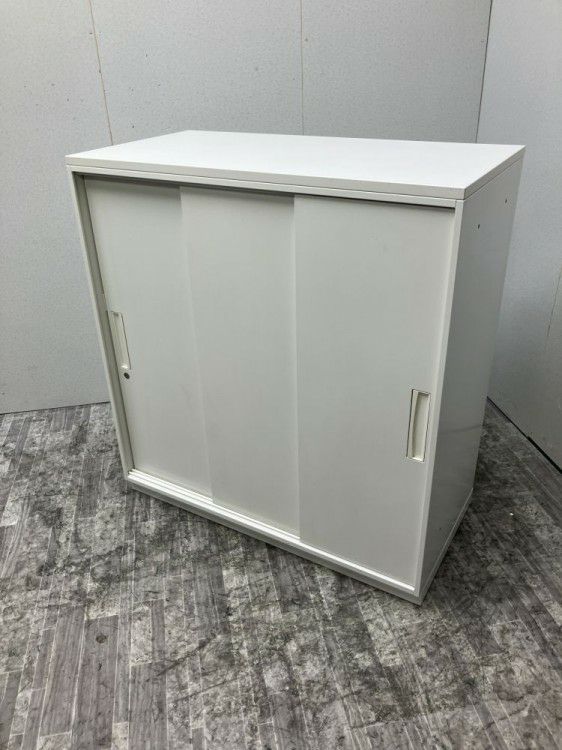 DSKデリカウォールVシリーズ 天板付3扉スライド書庫 商品画像2