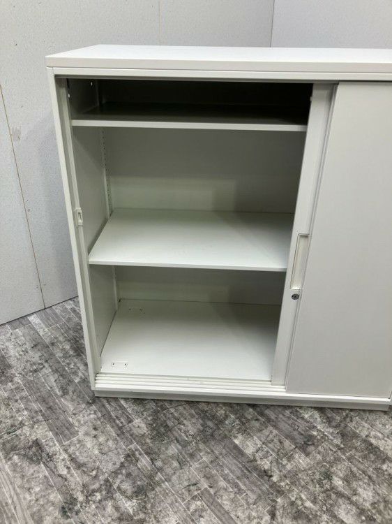 DSKデリカウォールVシリーズ 天板付3扉スライド書庫 商品画像3