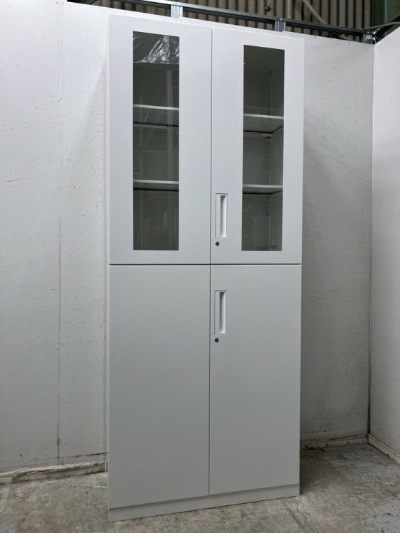 コクヨEDIA(エディア)シリーズ ガラス両開き上下書庫 商品画像1