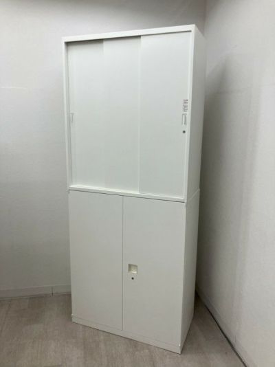 オカムラレクトラインシリーズ スライド両開き上下書庫 商品画像1