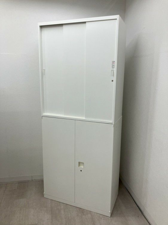 オカムラレクトラインシリーズ スライド両開き上下書庫 商品画像1