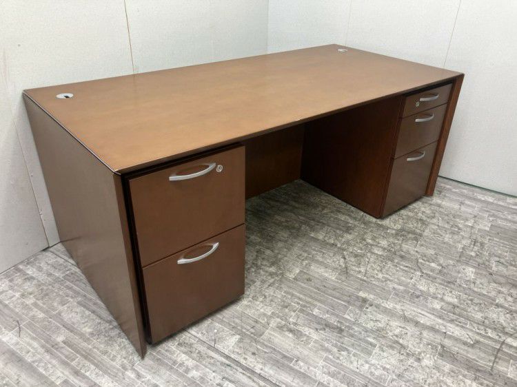 オカムラEX-35シリーズ 役員室用1800両袖デスク 商品画像2