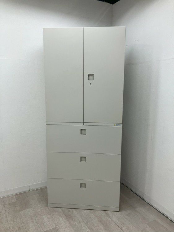 オカムラレクトラインシリーズ 両開きラテラル上下書庫 商品画像2