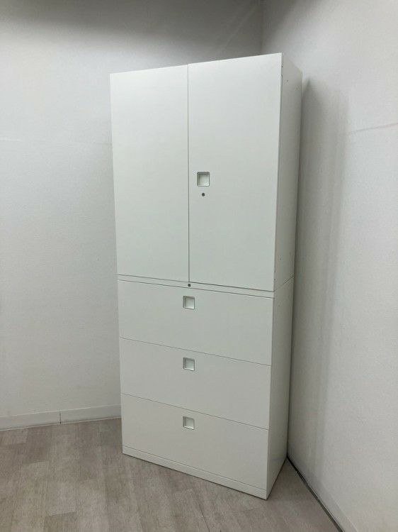 オカムラレクトラインシリーズ 両開きラテラル上下書庫 商品画像1