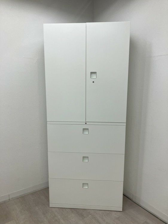 オカムラレクトラインシリーズ 両開きラテラル上下書庫 商品画像2