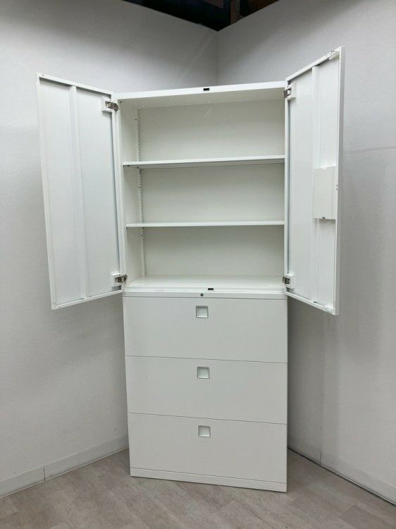 オカムラレクトラインシリーズ 両開きラテラル上下書庫 商品画像8