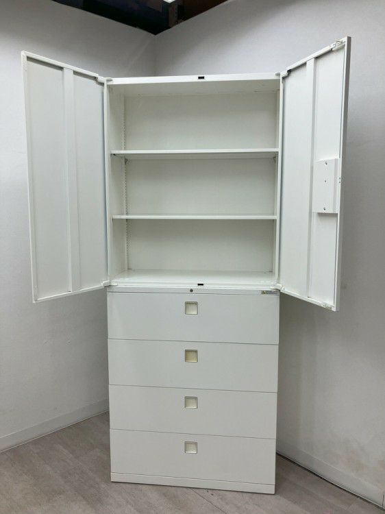 オカムラレクトラインシリーズ 両開きラテラル上下書庫 商品画像6