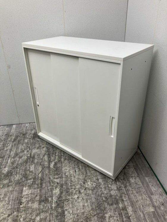 DSKデリカウォールVシリーズ 天板付3扉スライド書庫 商品画像2