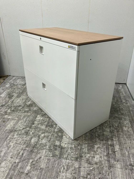 オカムラレクトラインシリーズ 天板付2段ラテラル書庫 商品画像2