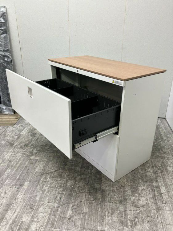 オカムラレクトラインシリーズ 天板付2段ラテラル書庫 商品画像4