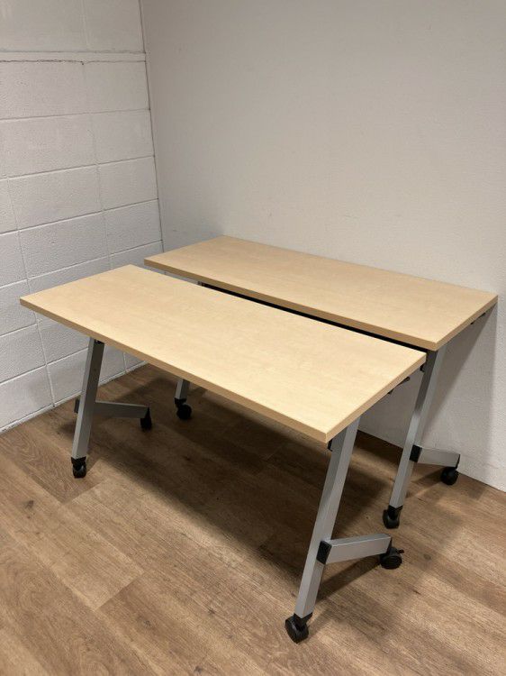 ウチダ（内田洋行）プラッテ（PLATTE）シリーズ 平行スタックテーブル2台セット 商品画像2